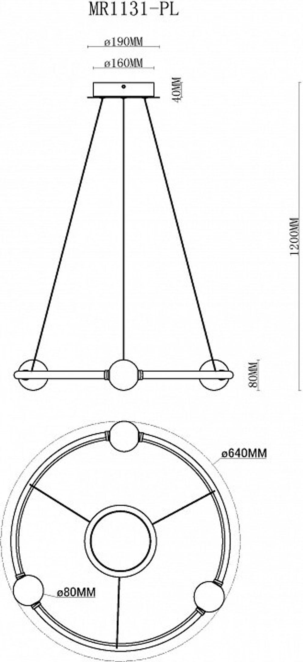 Подвесной светильник MyFar Victory MR1131-PL