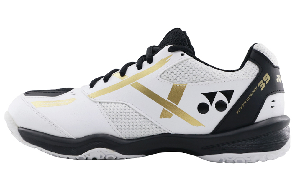 YONEX Badminton Shoes Unisex Low top White Gold