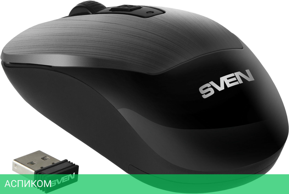 Мышь Sven RX-380W серый металлик (SV-020606)