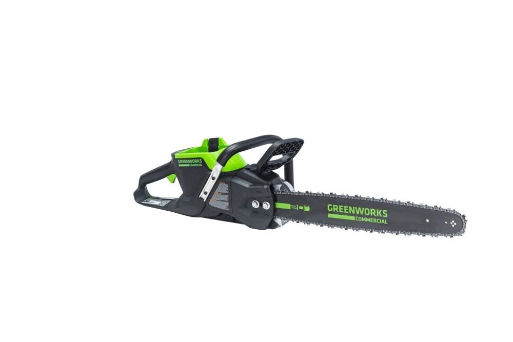 Цепная пила Greenworks GC82CS51k5, 82v, 51 см, в комплекте с АКБ 5 А·ч и ЗУ (аккумуляторная)