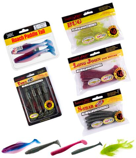 Виброхвосты съедоб. искусст. LJ Pro Series  06 SET 5упак. набор