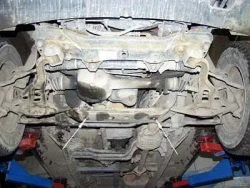 Защита картера двигателя (2,5 мм, сталь) для Suzuki Grand Vitara 1998-2005 (V - 1.6; 2.0; 2.5; 2.7; 2.0D), Suzuki Escudo 1997-2005 (V - 2.7), Chevrolet Tracker 1998-2004 (V - 1.6; 2.0) Sheriff.04.0480