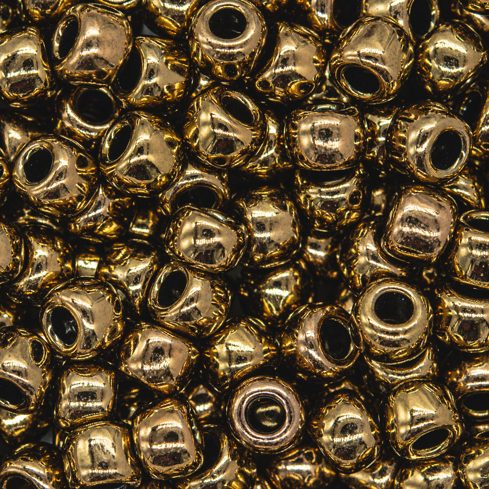 Японский бисер TOHO Round 6/0 (№223), металлизированный, непрозрачный глянцевый