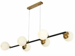 74542/6 ANTIQUE BRASS+BLACK (1) Люстра (RL)