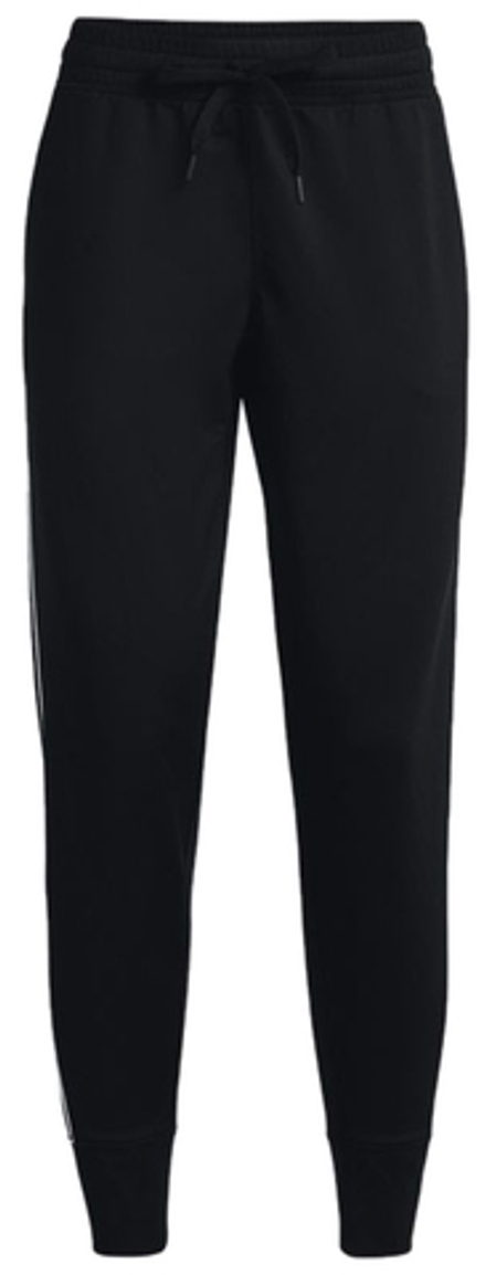 Женские теннисные брюки Under Armour Women's UA Rush Tricot Pants - black/white