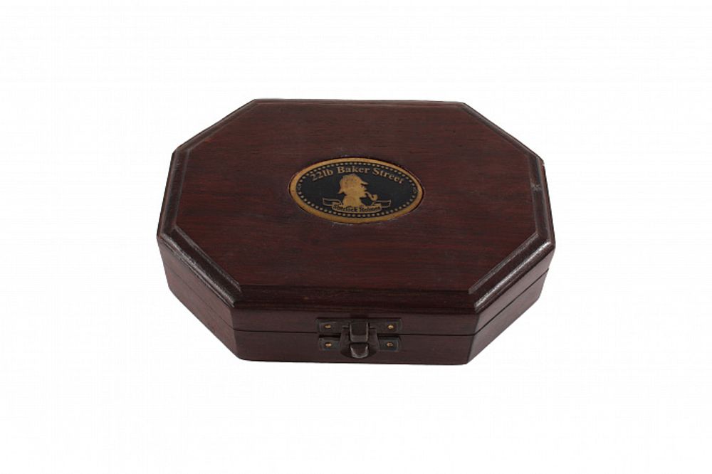 Складная лупа в деревянной коробке