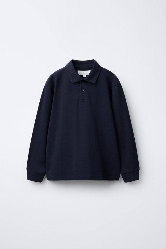 ZARA БАЗОВОЕ ПОЛО, МОРСКОЙ СИНИЙ