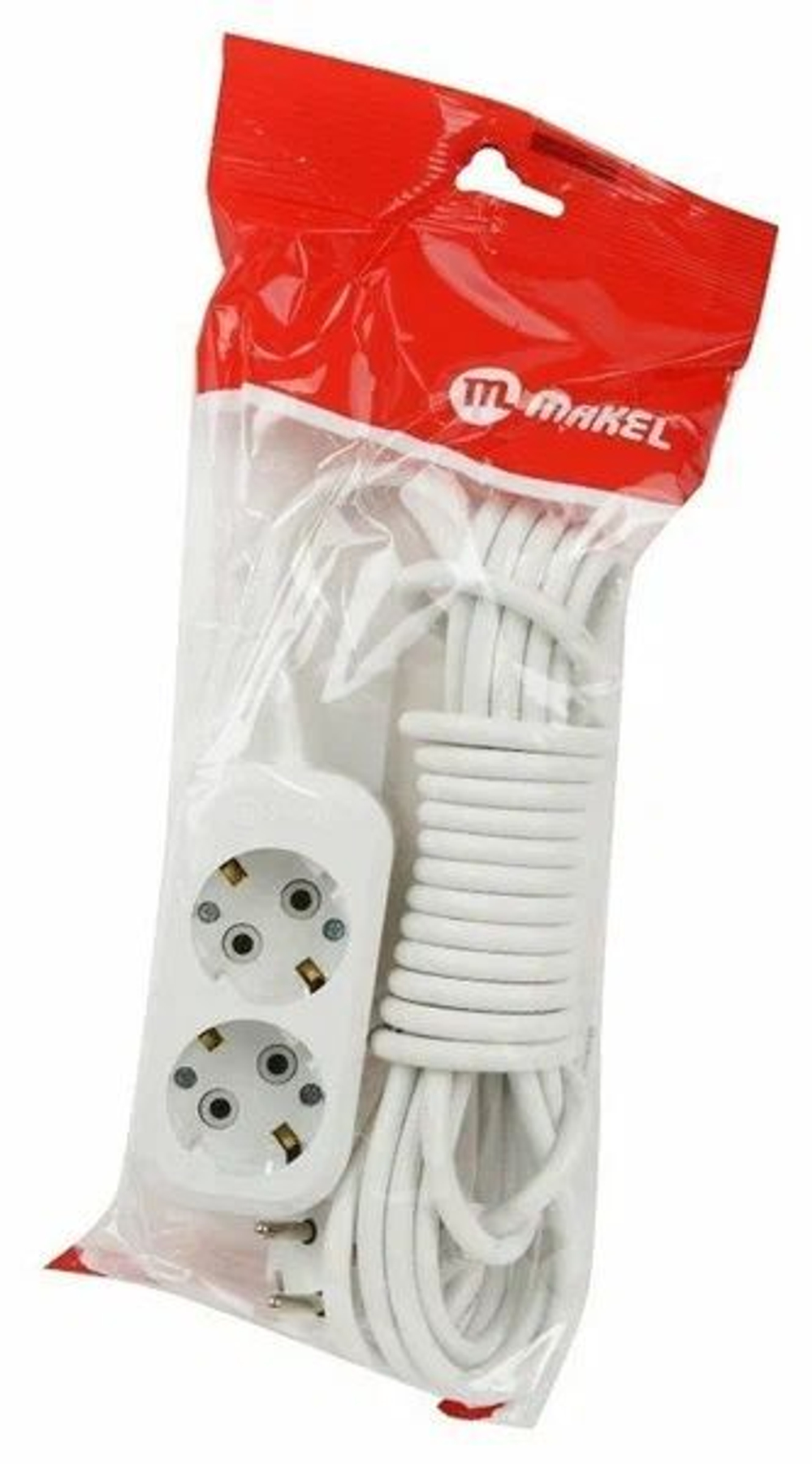 Удлинитель 2х5м с заземлением 16А IP20 Makel MGP 114