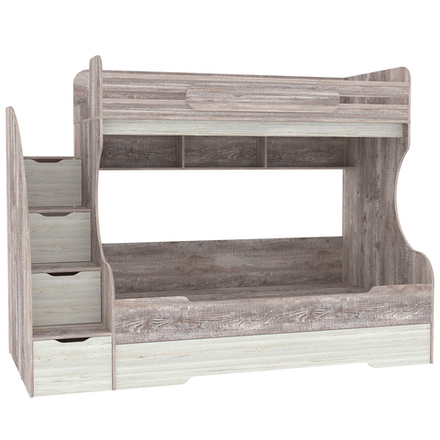 Трехъярусная кровать КарИВи БИГ Бетон Винтерберг