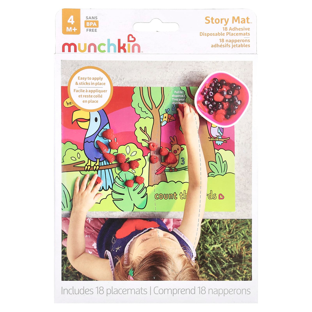 Munchkin, Story Mat ™, одноразовые салфетки, от 4 месяцев, 18 шт.