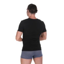 Мужская футболка черная с V-вырезом BALDESSARINI 90045/6083 930