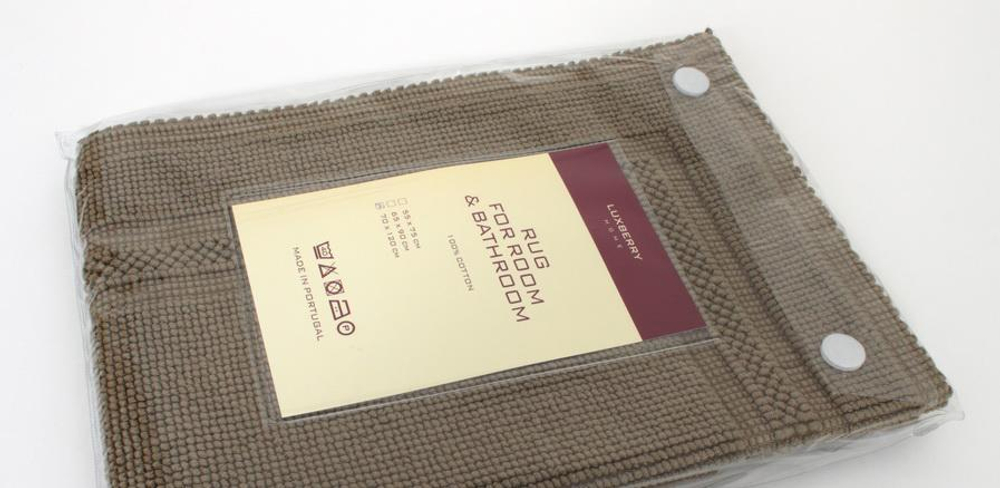 Коврик для ванной 55х75 Luxberry Универсальный зеленый Португалия упаковка