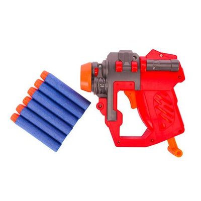 Пистолет с мягк.пулями, коробка 0622