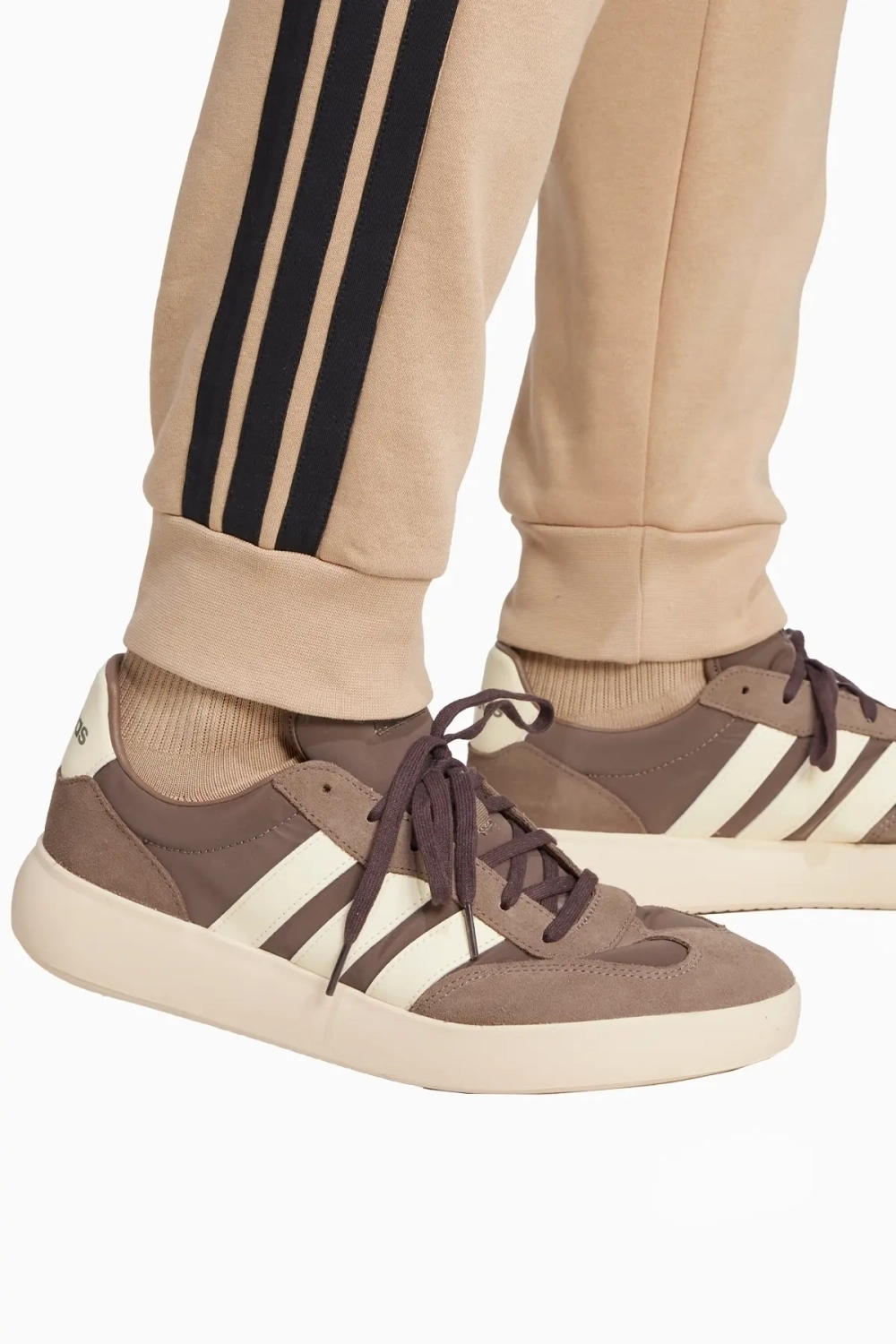 Штаны adidas Essentials 3-Stripes Fleece - бежевый