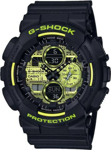Японские наручные часы Casio G-SHOCK GA-140DC-1AER с хронографом