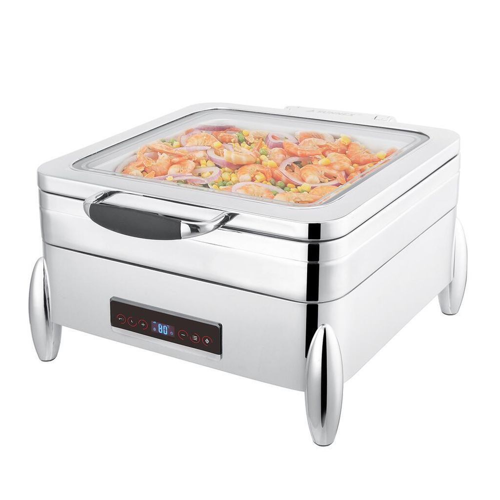 Мармит электрический 5,5 л 2/3*65 с откидной крышкой и окном с дисплеем " " SUNNEX