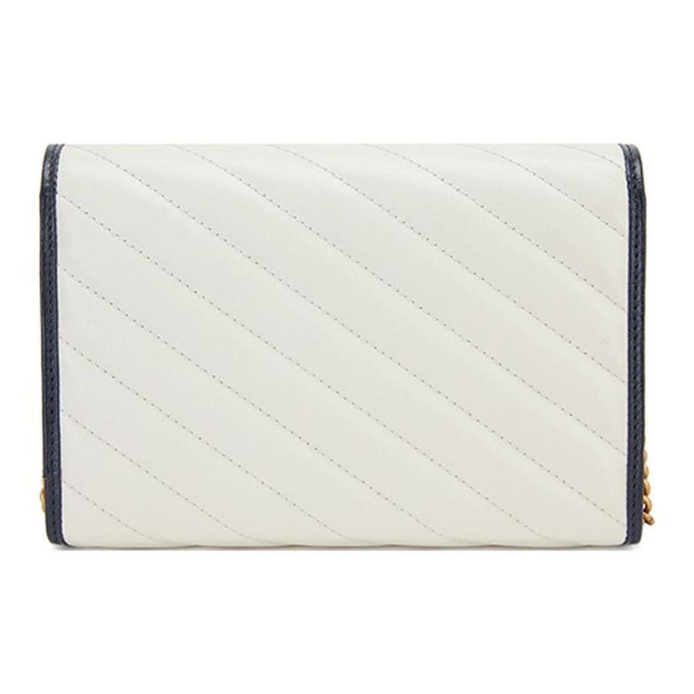 GUCCI GG Marmont Quilted Leather Chain Wallet, Crossbody Bag, Shoulder Bag Women"s White