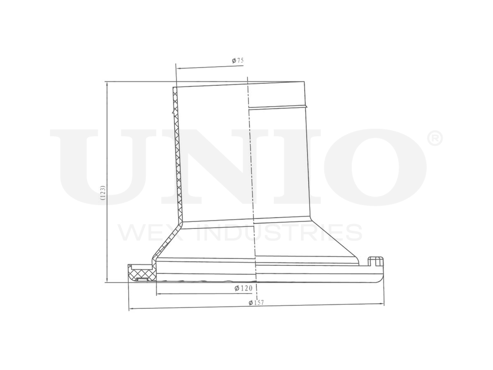 Проставка пружины передняя верхняя UNIO RMP-16108