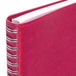 Тетрадь А5 (148x218 мм), BRAUBERG "Office PRO", гибкая, под кожу, гребень, 80 л., красная, 111042