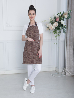 Фартук темно-коричневого цвета