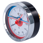 Термоманометр горизонтальный  80 мм 1/2"- 4 бар (0-120C) Millennium