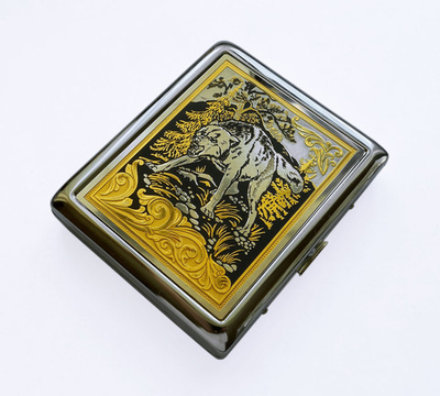 Портсигар "Волк" / на 20 сигарет