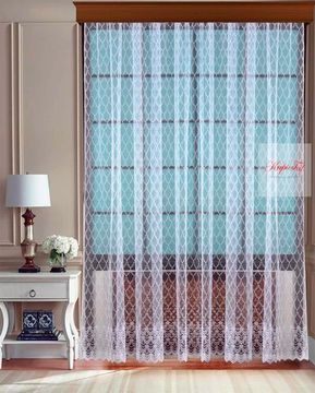 Тюль сетка с вышивкой Мадлен (белый)