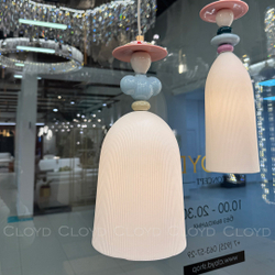 Подвесной светильник Cloyd LOTTIE-E P1 / Ø15 см - керамика - золото (арт.11894)