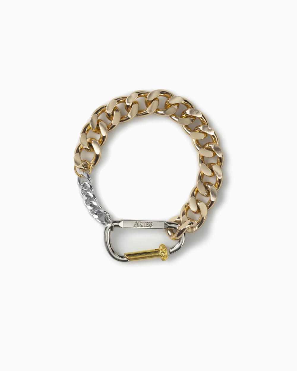 Колье-цепь+карабин Aries Column Carabiner Gold Chuky Necklace