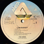 The Kinks ‎– Low Budget (Германия 1979г.)