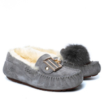 Мокасины Dakota Pom Pom New Grey