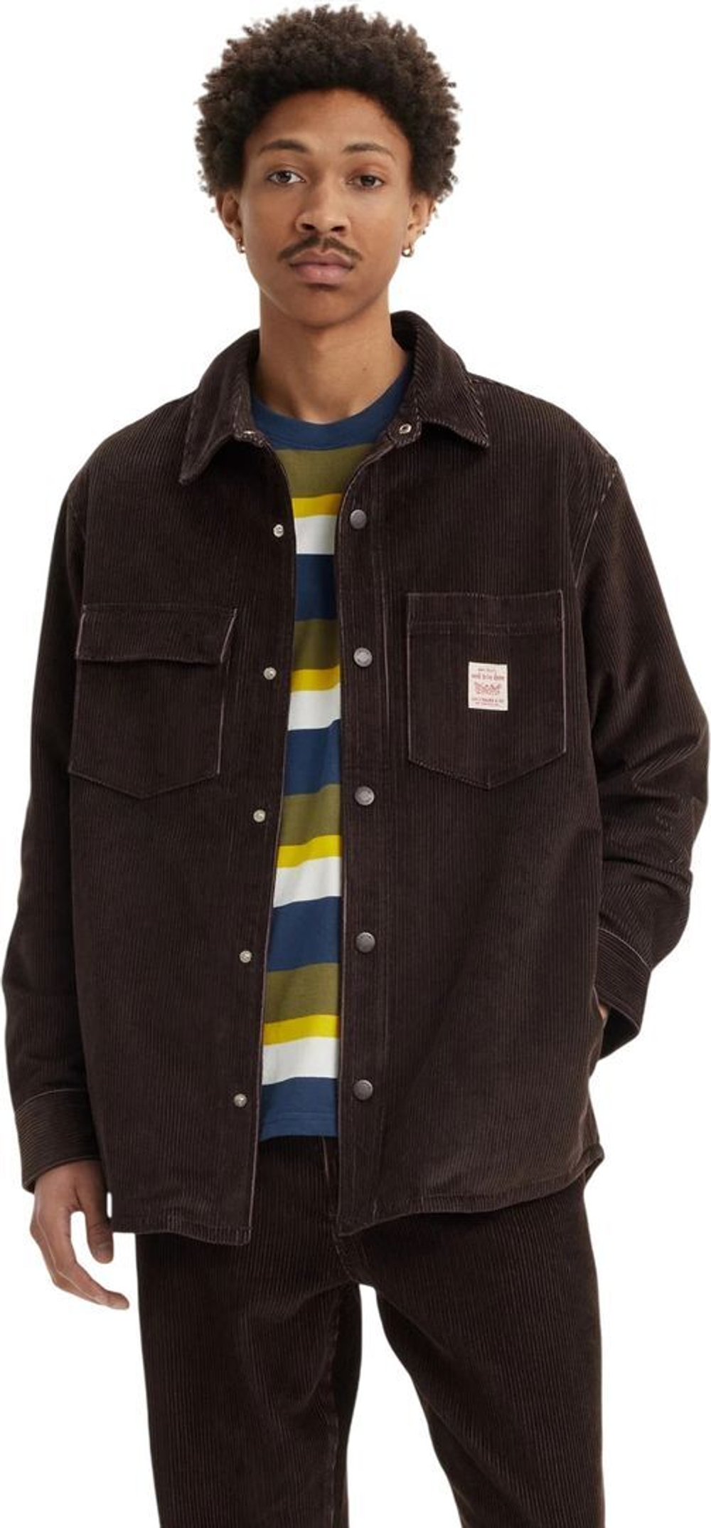 Рубашка Levis TELEGRAPH OVERSHIRT BROWNS
