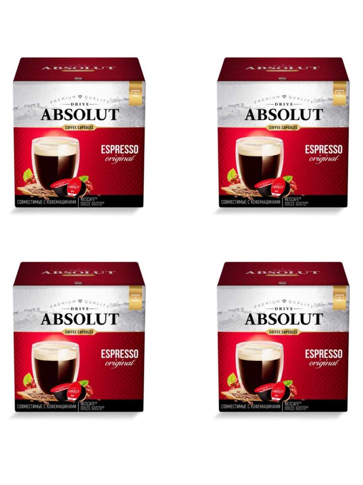 Кофе в капсулах Dolce Gusto Absolut Espresso 16 шт 4 шт