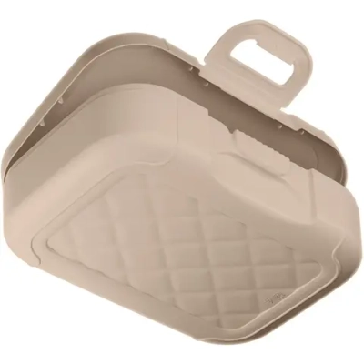 Ланч-бокс детский 0,85л «Кофе с пончиком» бежевый