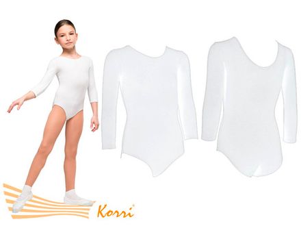 Костюм гимнастический "Классика", х/б, белый, 36 #08105