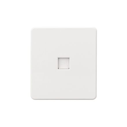 Розетка ROUND компьютерная RJ45 кат6 с/у перламутр KRANZ