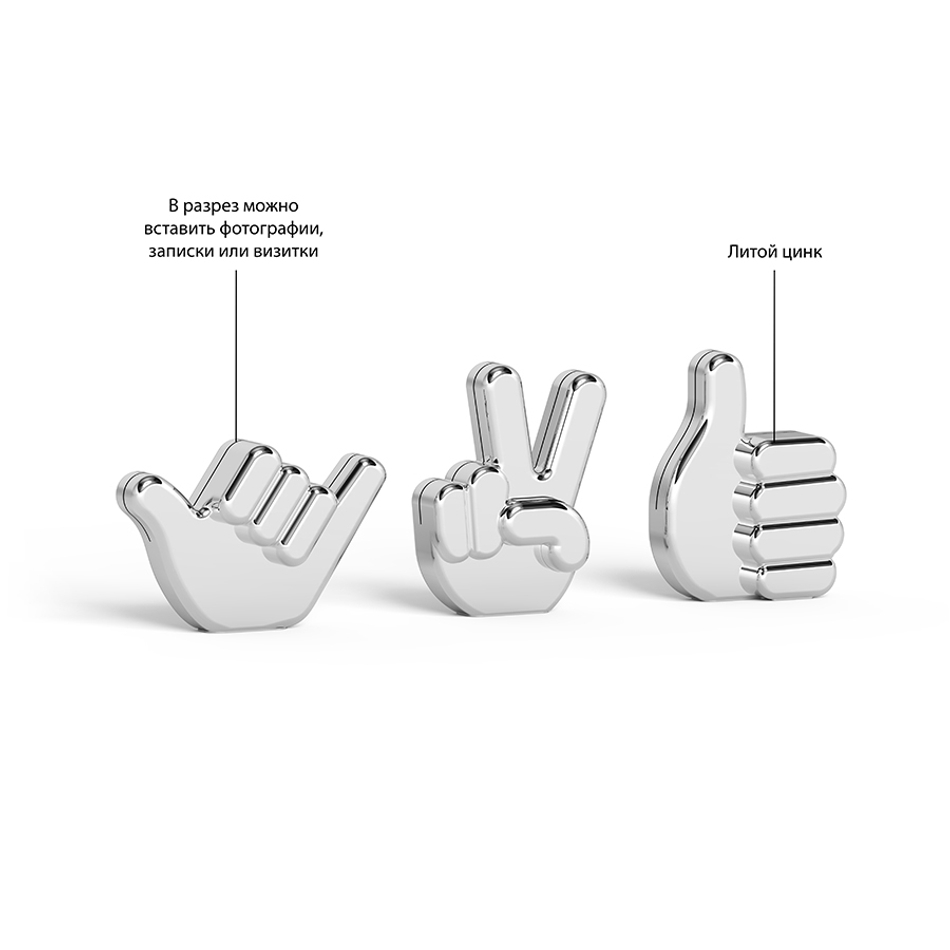 Держатели для фотографий Handsup хром, Umbra