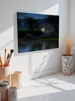 Картина на стену 40 X 50 Дом у озера