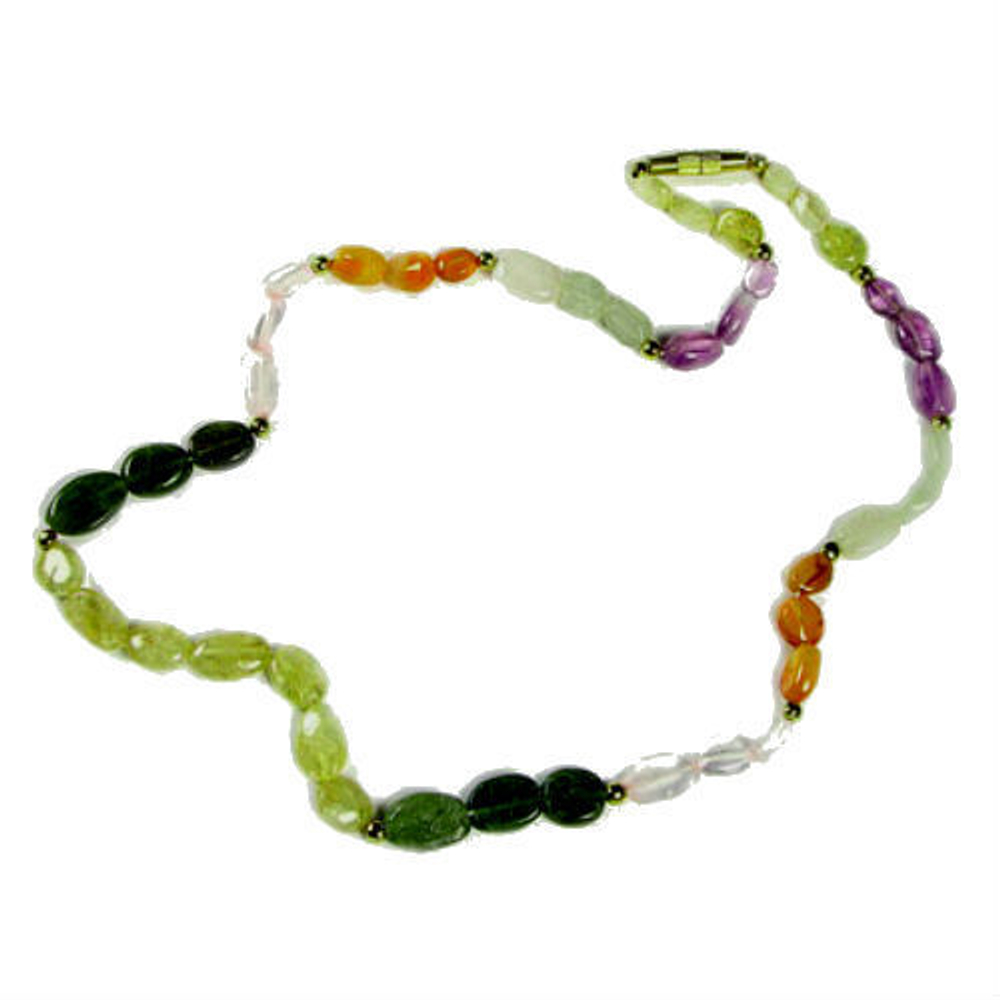 Бусы "7 чакр" самоцветы