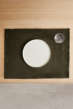 ZARA HOME ЛЬНЯНАЯ САЛФЕТКА, ХАКИ