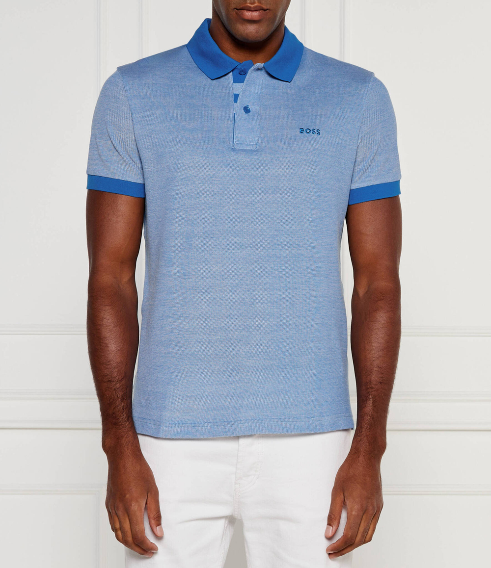 Поло Paddy BOSS GREEN - голубой(50520350)