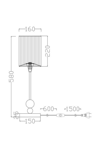 Настольный светильник Freya FR5093TL-01CH