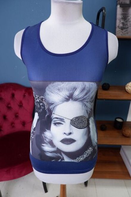 Топ с принтом 42 размер