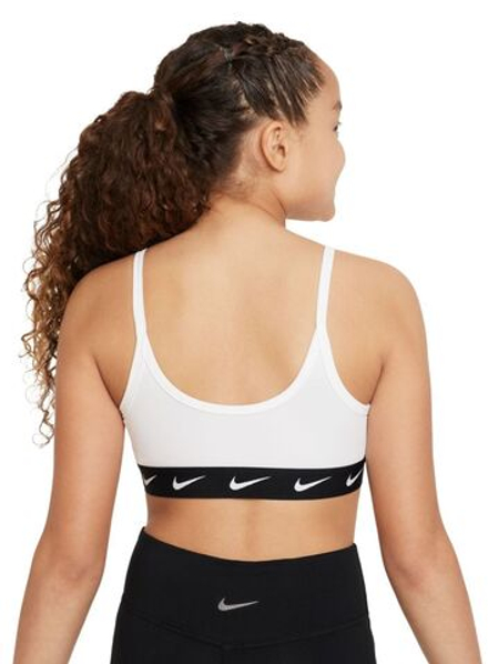 Топ для девочки теннисный Nike Dri-Fit One Sports Bra - белый