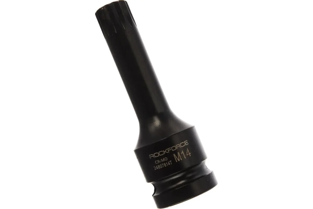 Головка-бита SPLINE ударная 1/2", M14 с отверстием ROCKFORCE RF-24806014T