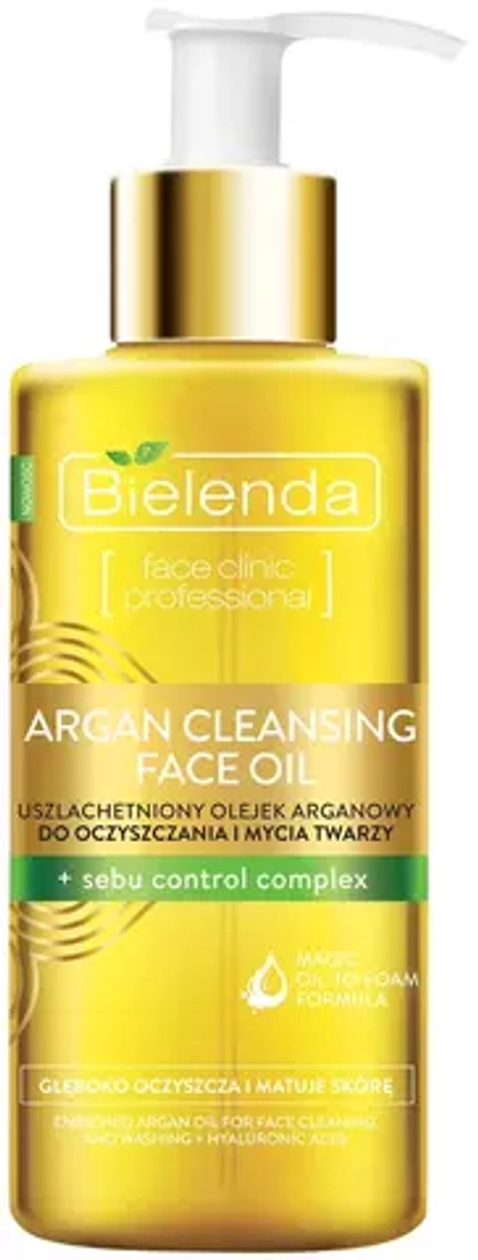 Bielenda гидрофильное масло для умывания с Sebu Control Complex Argan Face Oil, 140 мл