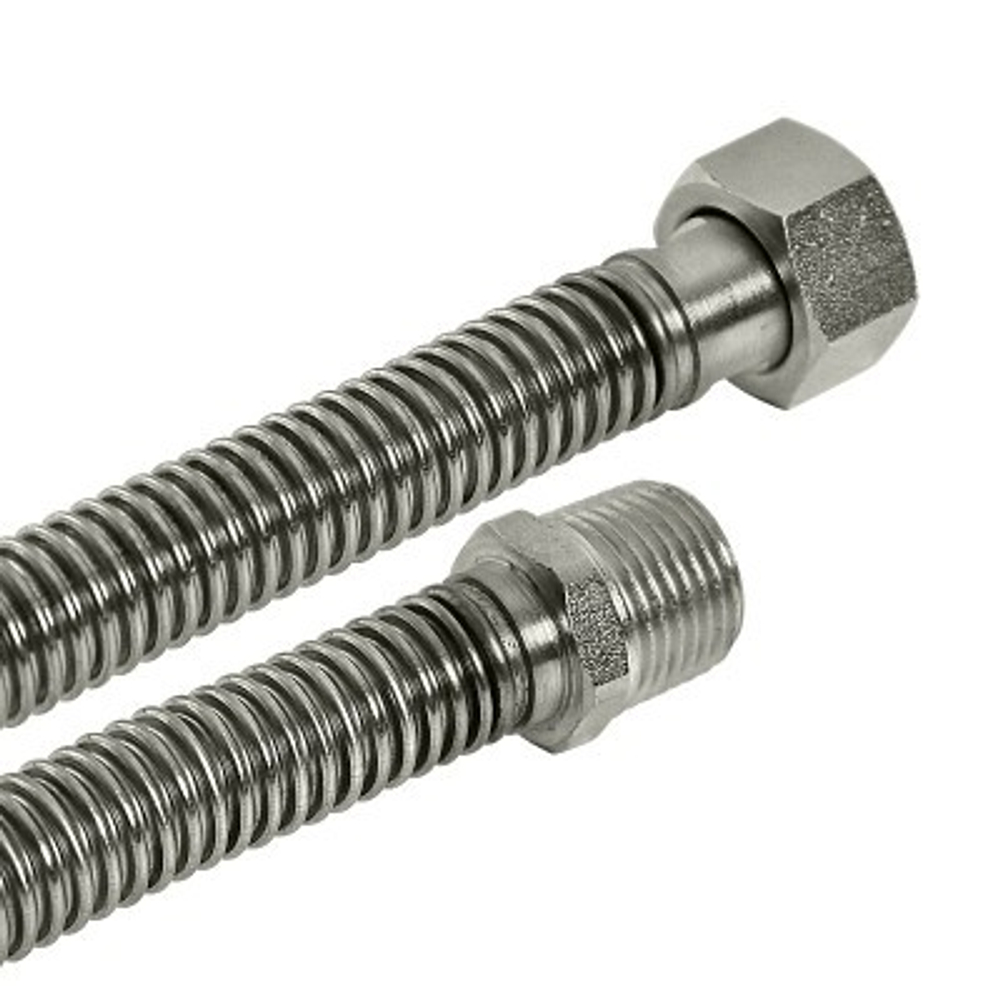 Подводка газа сильфон. D 1/2x3/4  0,5 м г/ш