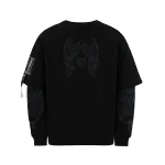 Лонгслив Heartz Courage & Fortitude Layered Kimono Blackout