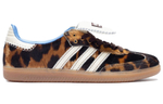 WALES BONNER x adidas originals Samba Pony Tonal wear-resistant low-top sneakers for men and women the same brown and white