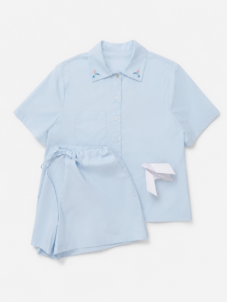 Sama PJ in blue